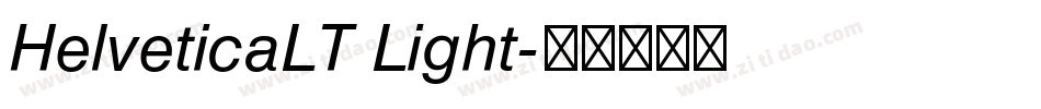 HelveticaLT Light字体转换